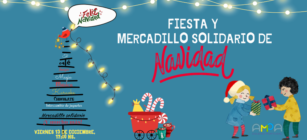 Fiesta y mercadillo solidario de navidad